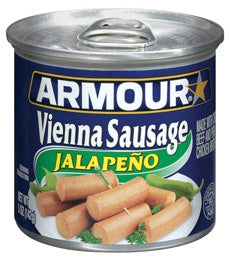 Armour Jalapeno Flavored Vienna Sausage-4.6 oz.-24/Case