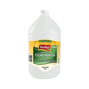 Durkee Imitation Clear Vanilla Flavoring-128 fl oz.-4/Case