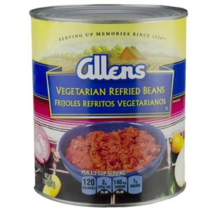 Allen Refried Beans Vegetarian Canned-112 oz.-6/Case