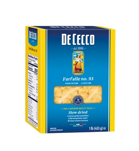 De Cecco No. 93 Farfalle-1 lb.-12/Case