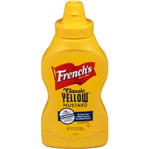 French's Classic Yellow Mustard Bottle-8 oz.-12/Case