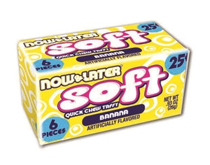 Now & Later Soft Banana Chews-0.93 oz.-24/Box-12/Case