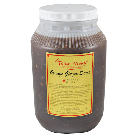 Asian Menu Orange Ginger Sauce All Natural-1 Gallon-2/Case