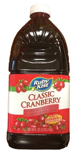 Ruby Kist Foodservice Cranberry Juice Cocktail-64 fl oz.s-8/Case