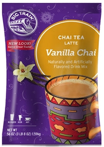 Big Train Vanilla Chai Tea Latte Mix-3.5 lb.-4/Case