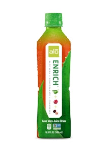 Alo Drink Enrich Aloe Pomegranate & Cranberry-16.9 fl oz.s-12/Case