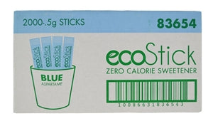 Ecostick Blue Sugar Substitute-0.5 Gram-2000/Case