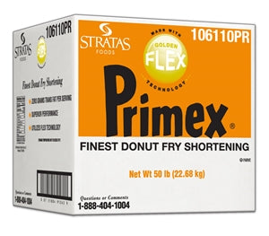 Primex Golden Flex Donut Fry Shortening-50 lb.-1/Case