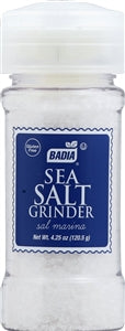 Badia Sea Salt Grinder-4.25 oz.-8/Case