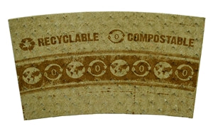 World Centric 10-20 oz. 100% Pcw Paper Compostable Hot Cup Sleeve-500 Each-2/Case