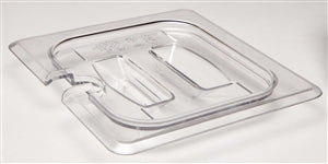 Cambro Camwear 1/6 Clear Notched With Handle Clear Food Pan Cover Lid-6 Each