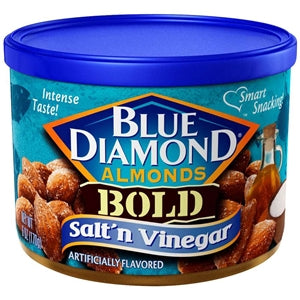 Blue Diamond Almonds Almonds Whole Salt & Vinegar Bold-6 oz.-12/Case