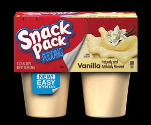 Snack Pack Snack Pak Vanilla Pudding-13 oz.-12/Case MPN# 2700041901 ...