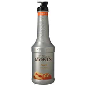 Monin Peach Puree Syrup-1 Liter-4/Case