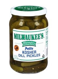 Milwaukee Kosher Dill Petite Pickle Whole Jar-32 fl oz.-12/Case