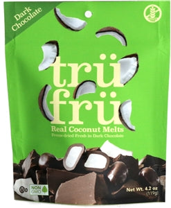 Tru Fru Hyper-Dried Grab & Share Coconut Melts In Dark Chocolate-4.2 oz.-6/Case