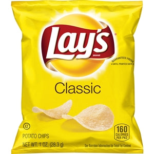 Lay's Regular Potato Chips-1 oz.-104/Case