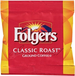Folgers Caffeinated Fraction Regular Classic Roast Coffee-0.9 oz.-150/Case