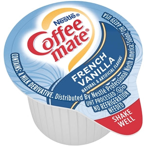 Coffee-Mate French Vanilla Single Serve Liquid Creamer-18.75 fl oz.-4/Case