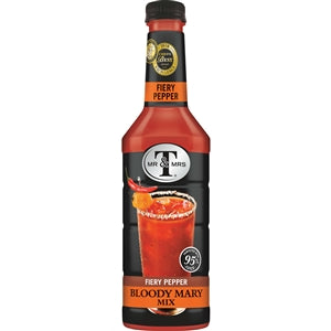 Mr & Mrs T's Fiery Pepper Bloody Mary Cocktail Mixer-1 Liter-6/Case