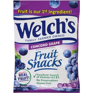 Welch's Concord Grape Fruit Snacks-5 oz.-12/Case