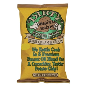 Dirty Potato Chips Sour Cream And Onion Potato Chips-2 oz.-25/Case