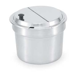 Vollrath 10.5 oz. Covered Hinged Inset Cover Kool Touch Stainless Steel Lid-1 Each