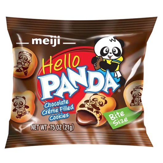 Hello Panda Chocolate Creme Filled Bite Size Cookie-0.75 oz.-8/Box-8/Case