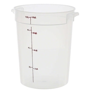 Cambro Round 8 Quart Storage Container-12 Each-1/Case