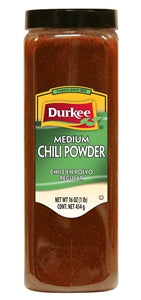 Durkee Medium Chili Powder-16 oz.-6/Case