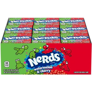 Nerds Wild Cherry Watermelon-1.65 oz.-36/Box-10/Case