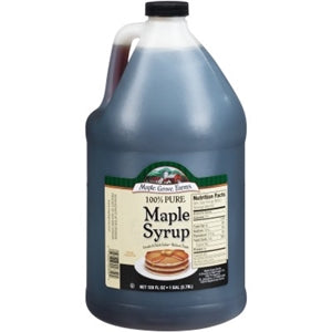 Maple Grove 100% Pure Grade A Dark Robust Pure Maple Pancake Syrup Bulk-1 Gallon-4/Case