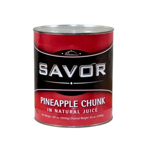 Savor Imports Pineapple Chunks In Pineapple Juice-10 Each-6/Case