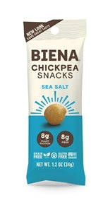 Biena Snacks Sea Salt Chickpeas-1.2 oz.-10/Box-4/Case
