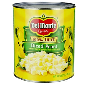 Del Monte Diced Pears-105 oz.-6/Case