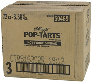 Kellogg's Pop-Tarts Frosted Open & Fold Display Hot Fudge Sunday Pastry-3.3 oz.-6/Box-12/Case