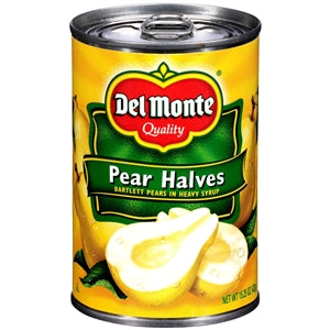 Del Monte In Heavy Syrup Half Pear-15.25 oz.-12/Case