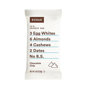 Rxbar Chocolate Chip Protein Bar-1.83 oz.-12/Box-6/Case