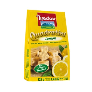 Loacker Quadratini Lemon-4.409 oz.-6/Case