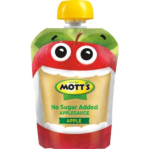 Mott's Unsweetened Applesauce-3.2 oz.-12/Box-4/Case