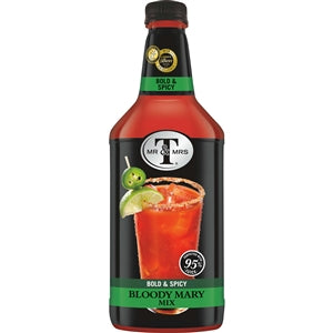 Mr & Mrs T's Bold & Spicy Bloody Mary Cocktail Mixer-1.75 Liter-6/Case