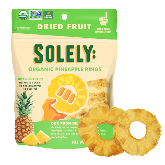 Solely Dried Pineapple Rings-3.5 oz.-6/Case