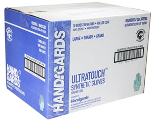 Handgards Ultratouch Powder Free Large Synthetic Glove-100 Each-100/Box-10/Case