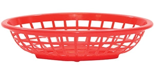 Tablecraft 7.75 Inch X 5.5 Inch Oval Red Basket-36 Each-1/Case