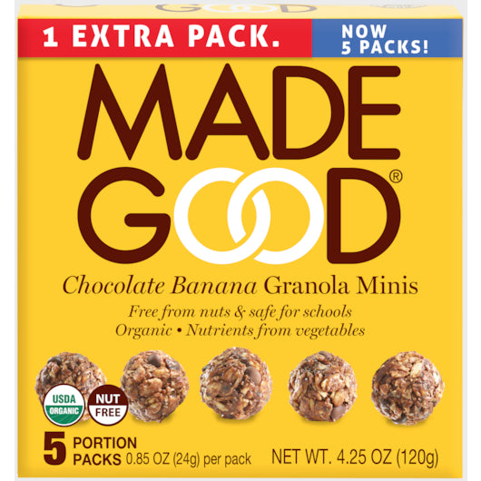 Madegood Chocolate Banana Granola Minis-5 Count-6/Case