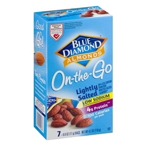 Blue Diamond Almonds Almonds Lightly Salted 100 Calorie Pack-4.2 oz.-6/Case