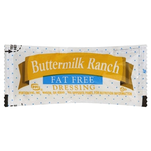 Portion Pac Fat Free Buttermilk Ranch Packet Dressing Single Serve-5.29 lb.-1/Case