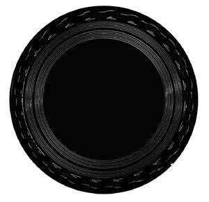 Hfa Handi-Foil 16 Inch Plastic Black Round Serving Tray-1 Piece-25/Case