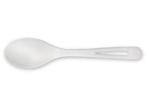 World Centric Tpla Compostable Corn Starch Spoon-50 Each-20/Case