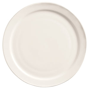 World Tableware Porcelana Narrow Rim Plate 9"- Bright White-24 Each-1/Case